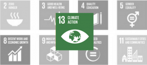 SDG 13: Climate Action Green Icon